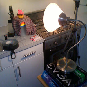 It's funny 'cuz I used underpants for a tablecloth.