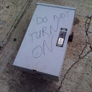 Somebody turned it on. It landed there.