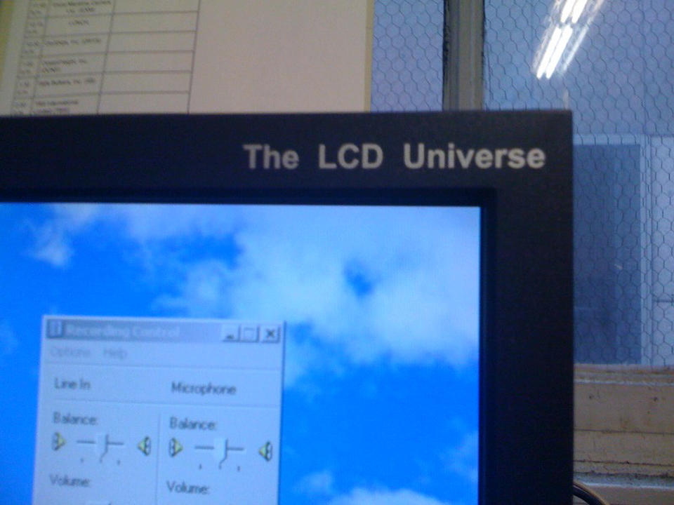 The LCD Universe!
