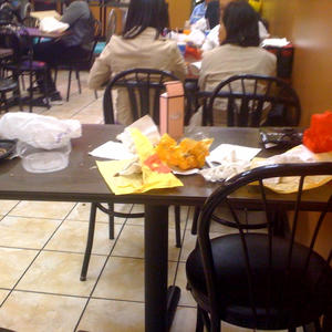 How hard is it to clean up after yourselves, jackasses?