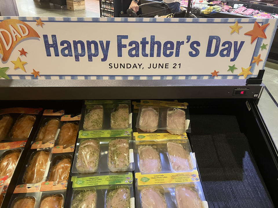 Get Dad what he really wants this year… a raw chicken cutlet.