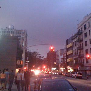 This photo doesn't do justice to how dark those clouds are.