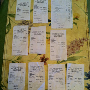 Taco Bell receipts: 2/11 - 3/19.