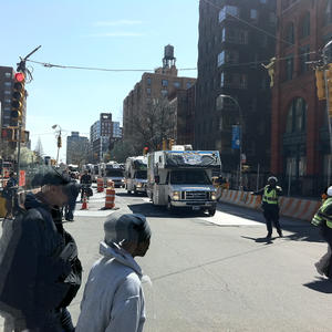 So here we see a Mitzvah Tank parade...