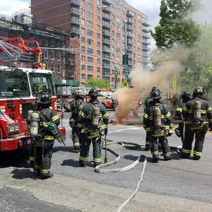Maybe, at some point, somebody should try fighting that fire...