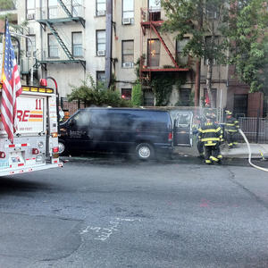 Apparently I missed the van fire.
