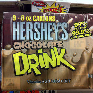 You can really taste the 0.1% caffeine in this chocolate drink.