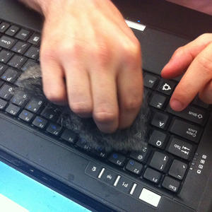 Andrew embarks on a noble quest to correct his typing habits.