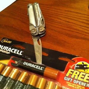 I wish I had a gift opener so I could've opened this gift opener.