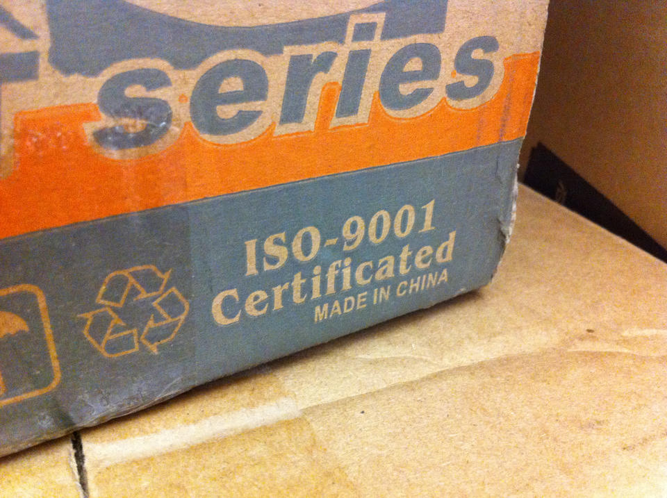Woo! We just got ISO-9001 certificated!
