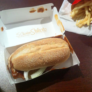 This was the second McRib I ate today.