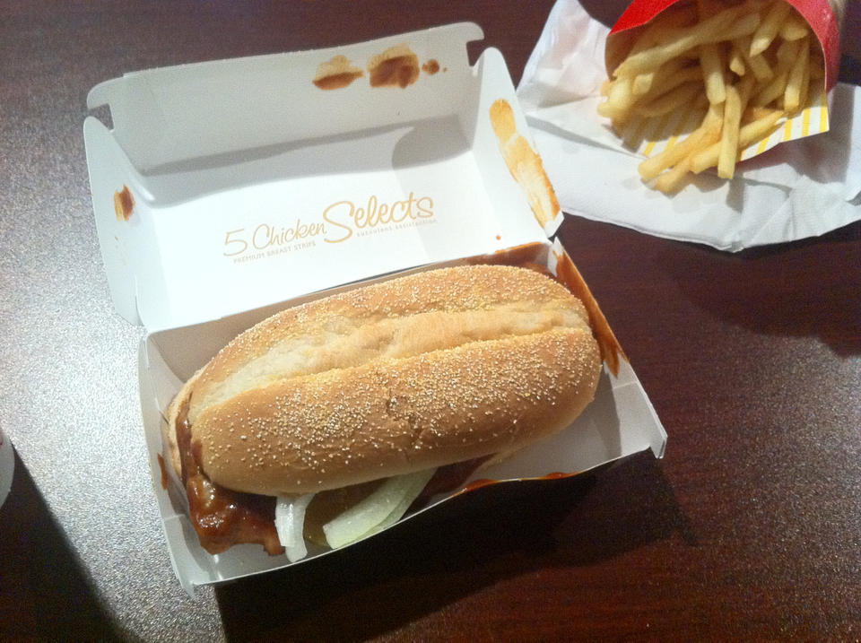 This was the second McRib I ate today.
