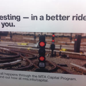 There's no better metaphor for "moving forward" than a yard full of red signals.