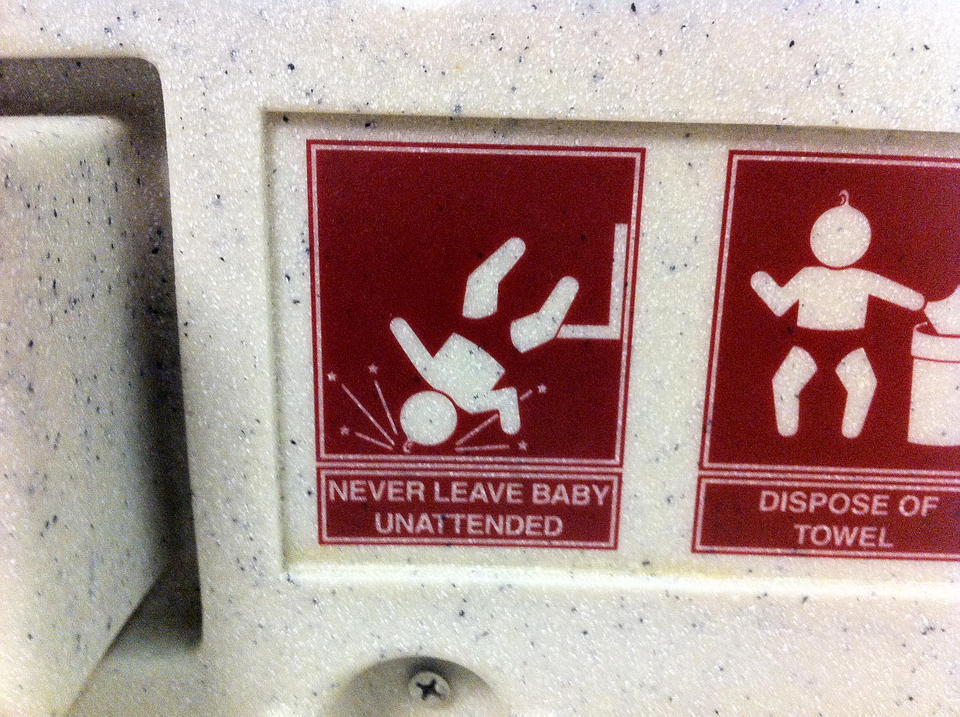 NEVER. Never leave baby unattended.