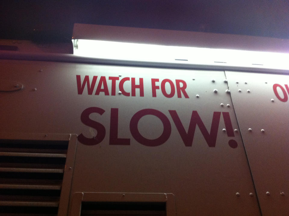 Watch for SLOW!