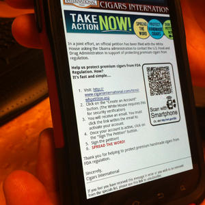 Scan your smartphone using another smartphone.