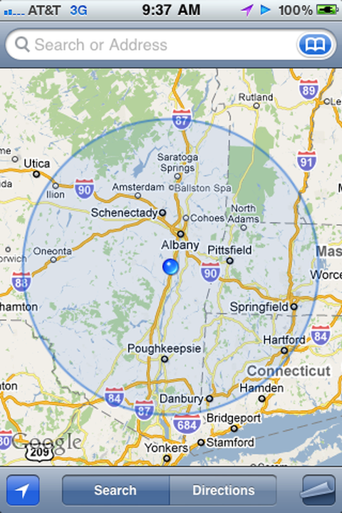 An oldie but a goodie: My Location, +/- Connecticut