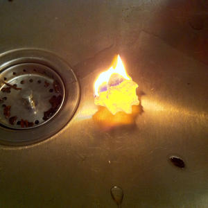 Yes, Tostitos will burn if you work at it.