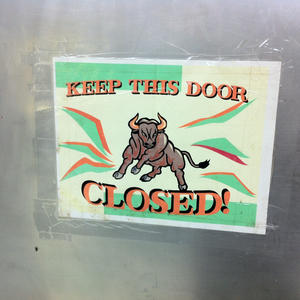 VIOLATORS WILL BE GORED.