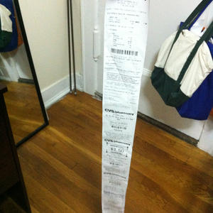 Buy two items, get 35 inches of receipt.