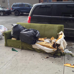 Somebody threw out a perfectly good couch!