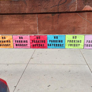 No parking anymore, ever.