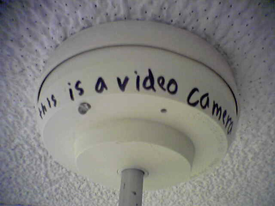 No, that's a smoke detector. You'd figure people at a tech school would be able to tell the difference.