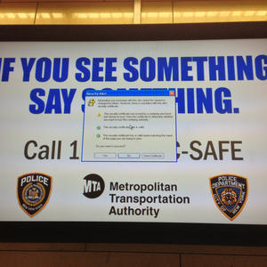 If you see a security alert, do not dismiss the security alert.