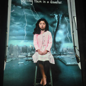 I imagine the giant girl sitting on water would make the news as well.