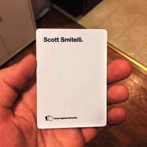 And I assume everybody else got this same card too?