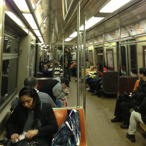 Final NYC subway saxophone of 2013.
