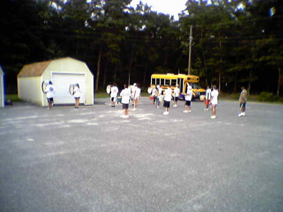 Gami Drumline rides the short bus.