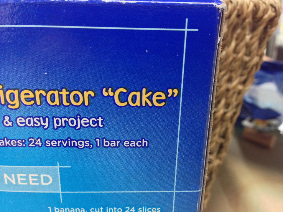 I want some "cake."