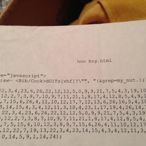 Something I wrote, printed, and saved for 17 years for some reason.