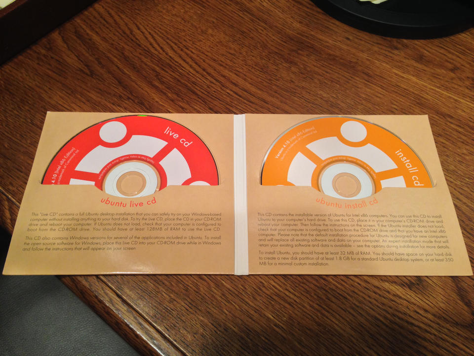 Anybody need a copy of Ubuntu 4.10 on CD?