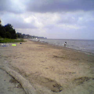Some kind of big ol' lake... "Lake Ontario", I think the kids call it.