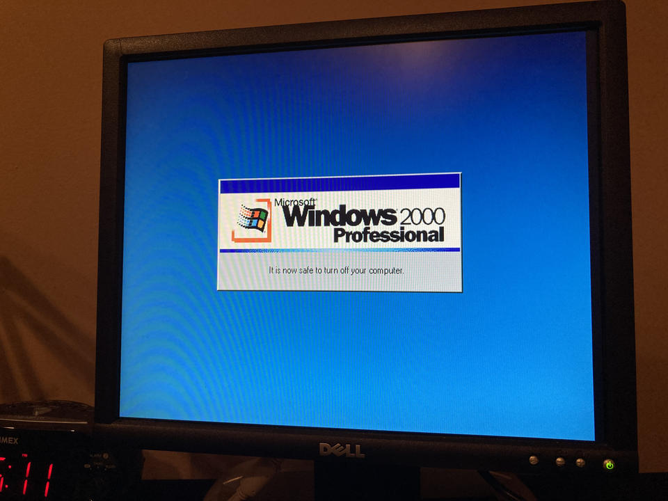 Same thing, Windows 2000.