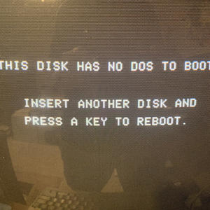 I have no DOS and I must boot.