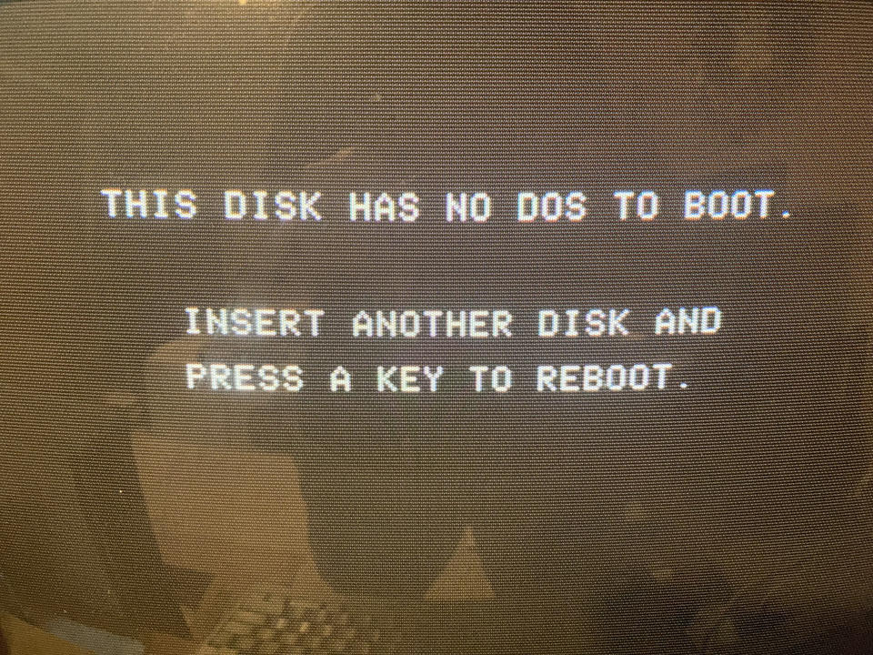 I have no DOS and I must boot.