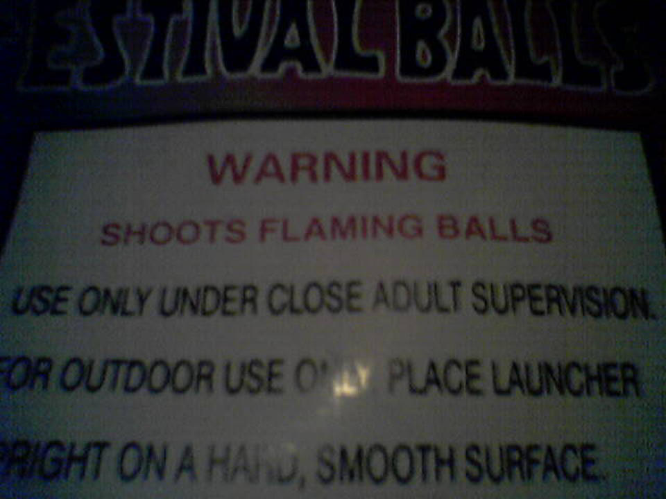 Shoots flaming balls!