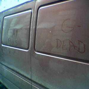Message in the van dust