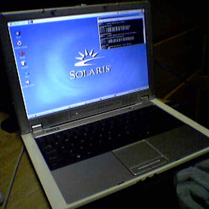 Solaris remote desktop on top of Windows... A purer waste of resources has rarely been seen.