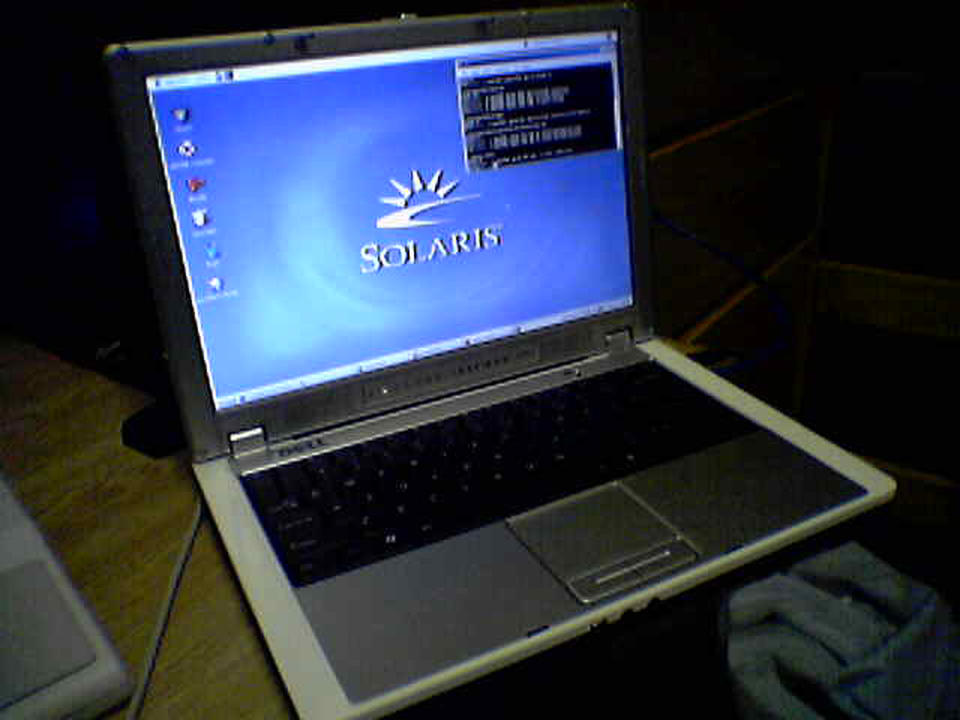 Solaris remote desktop on top of Windows... A purer waste of resources has rarely been seen.