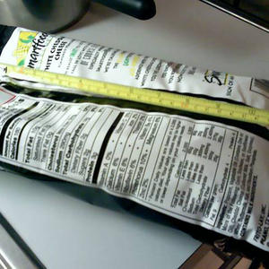 Dude, that nutrition label is HUGE.