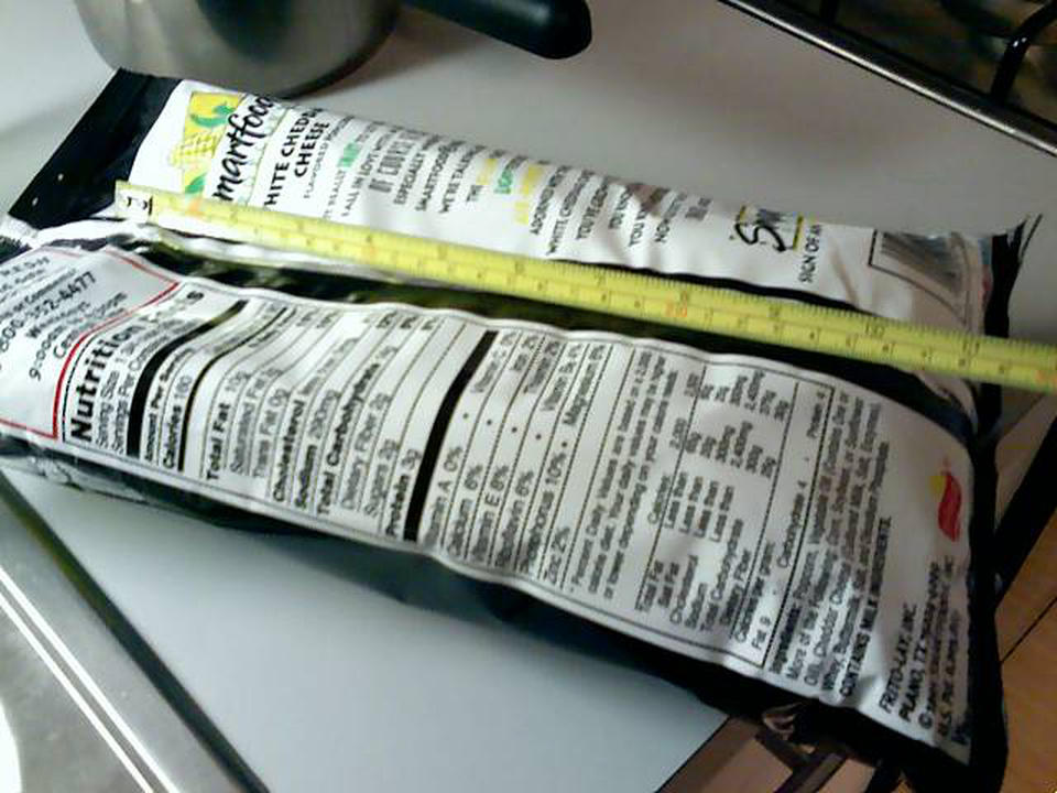 Dude, that nutrition label is HUGE.