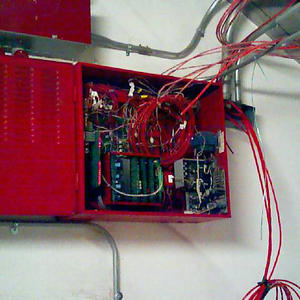 Good to know the building's fire protection system is partially disassembled...