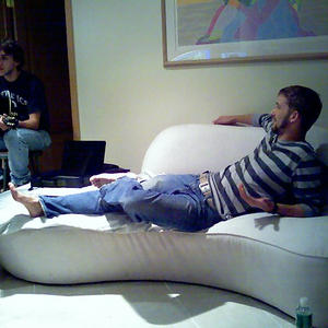 Apparently this couch once belonged to Jay-Z...