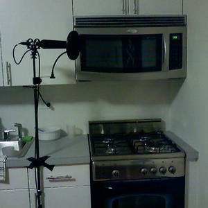 You got kitchen on my sound booth!