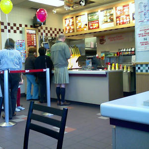 Holy crap, it's a guy in a kilt!