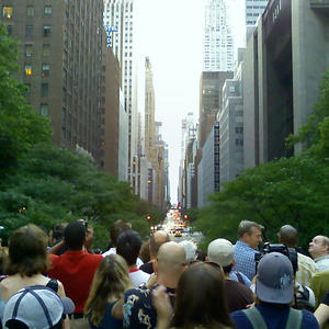 Apparently it was Manhattanhenge... Which didn't even work today.